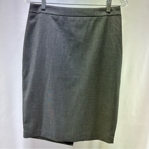 *NWT Ann Taylor Grey Knee Length Pencil Skirt Womens Size 6